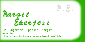 margit eperjesi business card